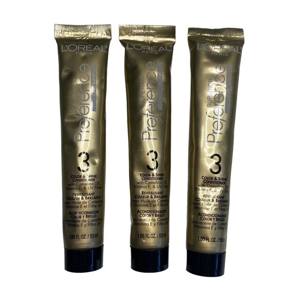 3 L’Oréal Paris Superior Preference Care Supreme #3 Color & Shine Conditioners - Picture 1 of 5